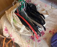 Plastic clothes hangers