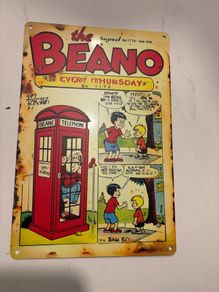 The Beano Metal Sign