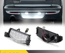 2PCS/Lot Car LED License Plate Lamp Light For Mazda 2 3 M2 M3 2011-2013 Rear Number Lamps White Auto Accessories LED Rear Taillight