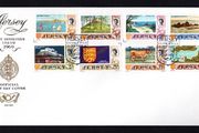 1969 Jersey low value First Definitive Issue First Day Cover (FDC)