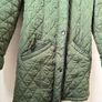 V BY VERY Womens Quilted Shower Resistant Khaki Jacket Size 8! Image 8