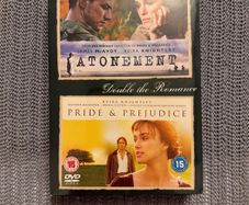 Kiera Knightley - Atonement and Pride and Prejudice. DVD Box Set. Sealed.