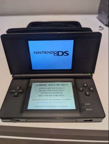 Nintendo DS Lite (Black) + Charger + 6 Games, Excellent Condition
