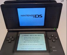 Nintendo DS Lite (Black) + Charger + 6 Games, Excellent Condition