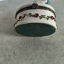 Vintage Antique Oval Ceramic Shoe Trinket Box Hinged Lid Floral Design Jewellery Box Victorian Shoe Trinket Box Image 9