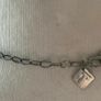 Talbots Beaded Necklace Grey White Silver Tone Adjustable Image 7
