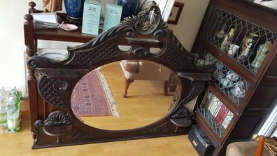 Victorian  overmantle  mirror