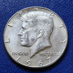 1967 United States 1/2 Half Dollar "Kennedy Half Dollar" Silver coin
