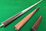 57 Inch 3/4 Handmade Ash Snooker Cue with Rosewood Butt and 8.5mm tip - free delivery / collect