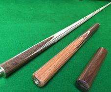 57 Inch 3/4 Handmade Ash Snooker Cue with Rosewood Butt and 8.5mm tip - free delivery / collect