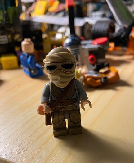 LEGO Minifigure Rey Dark Tan Tied Robe sw0677 Star Wars E60