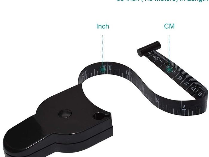 Tape Measure for Body Measurements - Retractable Fitness Tape with Locking Feature - Accurate Measuring Tool for Waist Chest Hips Arms and Thighs - Self-Locking Body Tape for Personal Fitness Tracking