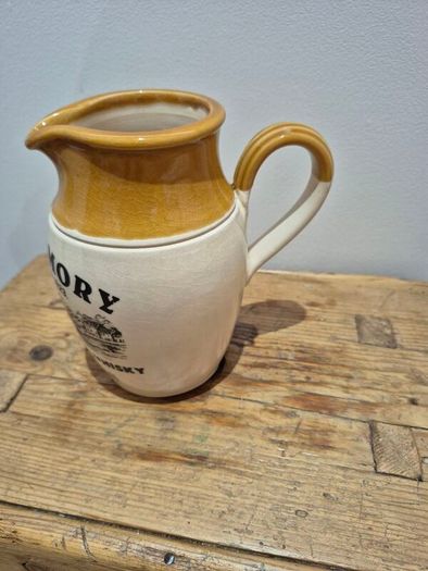 Tobermory Distillery branded stoneware water jug from the Isle of Mull.