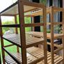 2 Bamboo shelving units - 6 Tier perfect condition Image 2