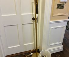 Brass standard lamp