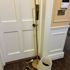 Brass standard lamp