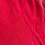 vintage red shawl featuring a woven jacquard pattern Image 5