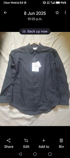 Zara Shirts 1 Black & 1 Navy