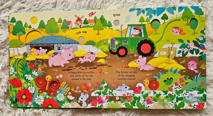 Usborne Farm Sounds by Sam Taplin
