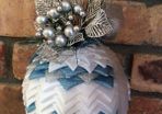 Christmas tree decorative bauble hand-made