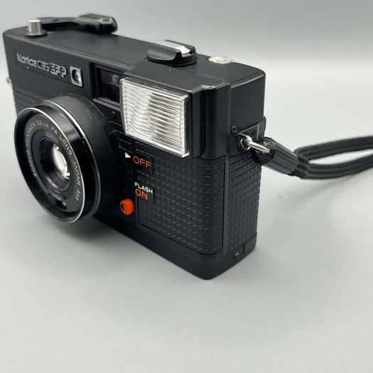 Konica C35 EFP 35mm Film Camera Hexanon 38mm F4 Lens Black Vintage - UNTESTED
