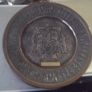 a antique copper and metal plaque for imperial aero club of iran Image 2
