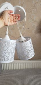 pendant light grey sparkling  REDUCED!!!