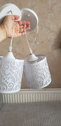 pendant light grey sparkling  REDUCED!!!