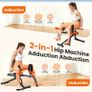 Hip Abductor Machine for Home 6 Resistance Adjustments Inner Thigh Exercise Equipment Glute Training Machine for Sedentary/Postpartum Recovery Image 2