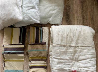 All for 5E For single bed duvet covers and duvet 13.5 tog, 3 pillows, 3 bedding sets with pillowcases