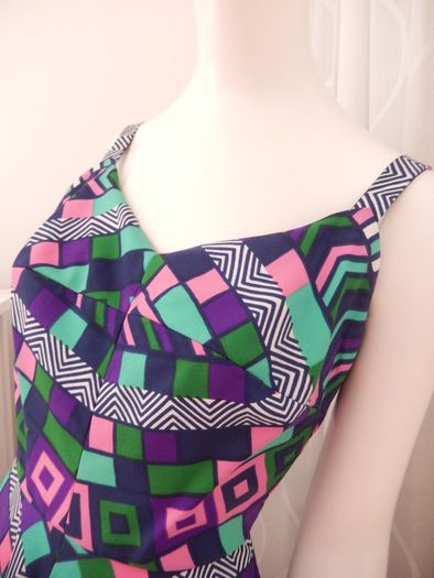 Vintage Designer Jean Allen London Maxi Dress