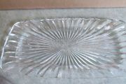 Crystal Glass Tray Rectangle NOT STAMPED