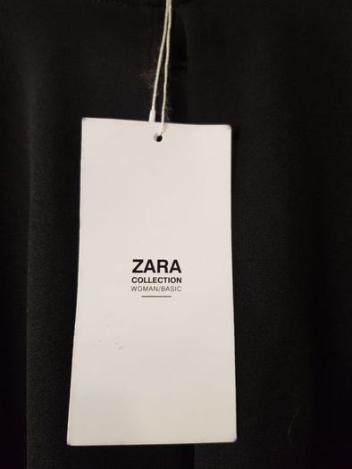 Zara Black open back Blouse, S