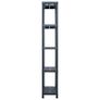 Storage Shelf Racks 5 pcs Black 125 kg 60x30x180 cm Plastic Image 4