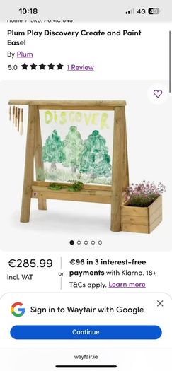 plum discovery painting easel