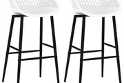 Bar Chairs 2 pcs White