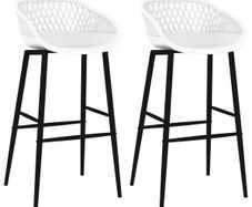 Bar Chairs 2 pcs White