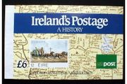 1990 Ireland Stamp World, London Overprinted on Anniversary of Penny Black Commemorative Stamps Booklet (MNH). Note cover incorporates design logo.