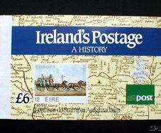 1990 Ireland Stamp World, London Overprinted on Anniversary of Penny Black Commemorative Stamps Booklet (MNH). Note cover incorporates design logo.