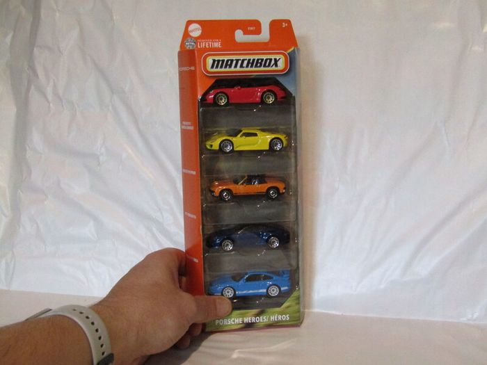 Matchbox Mattel Mbx Porsche Heroes 5 Pack Assortment Brand New Sealed