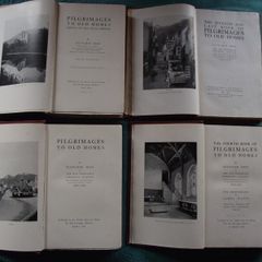 4 Volumes - "Pilgrimages to Old Homes" by Fletcher Moss - 1903 - 1906 - 1908 - 1920