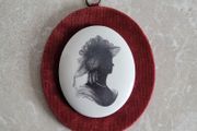 Vintage Staffordshire Silhouette of a lady