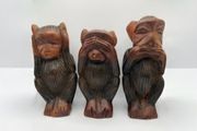 vintage carved monkeys