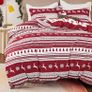 Christmas Duvet Cover Double - Reversible Snowflake Quilt Cover Set with 2 Pillowcases, Nordic Red Bedding Set with Zipper Closure MULTIPLE COLOURS AVAILABLE (FREE POSTAGE) Image 5