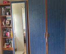 wardrobe and 2 tall matching units