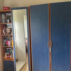 wardrobe and 2 tall matching units