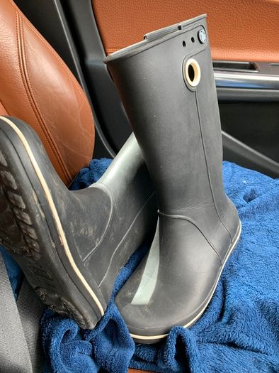Croc wellington boots
