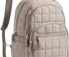 College Backpack Women, Travel School Bags Quilted Casual Daypack, Water-Resistant Rucksack Bag for Teenage Girls Boys Lightweight Bookbag for 15.6 Inch Laptop