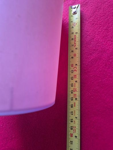 Small Pink Plastic 7inch Fliptop Food Waste Bin