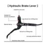 ROADNADO Universal 4 Piston Hydraulic Brakes Set for Mountain Bike, Front 800mm Rear 1400mm MTB Brake Kit Image 2